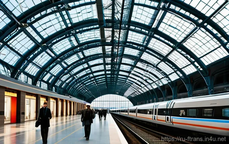 고속철도 운행 - **Prompt 2: Futuristic Russian High-Speed Rail Racing Through Landscape**
    "A dynamic, wide-angle...