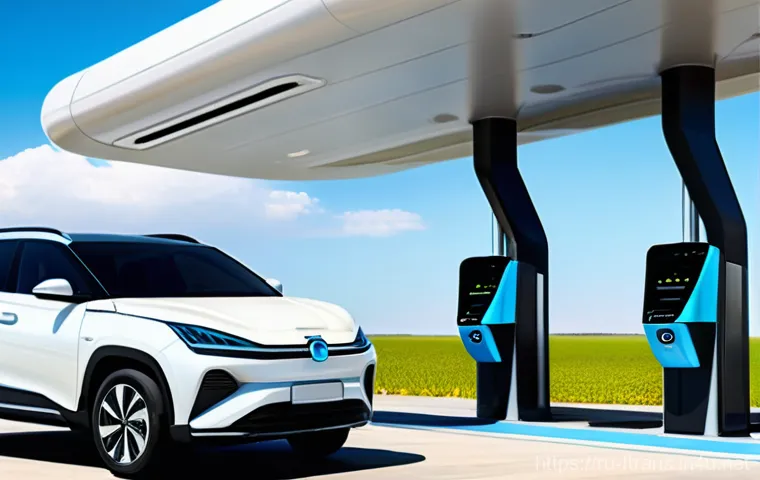 수소차 기술 - **Prompt 1: A Modern Hydrogen Car in a Clean, Urban Future**
A sleek, futuristic hydrogen-powere... 수소차 기술 - **Prompt 1: A Modern Hydrogen Car in a Clean, Urban Future**
A sleek, futuristic hydrogen-powere...